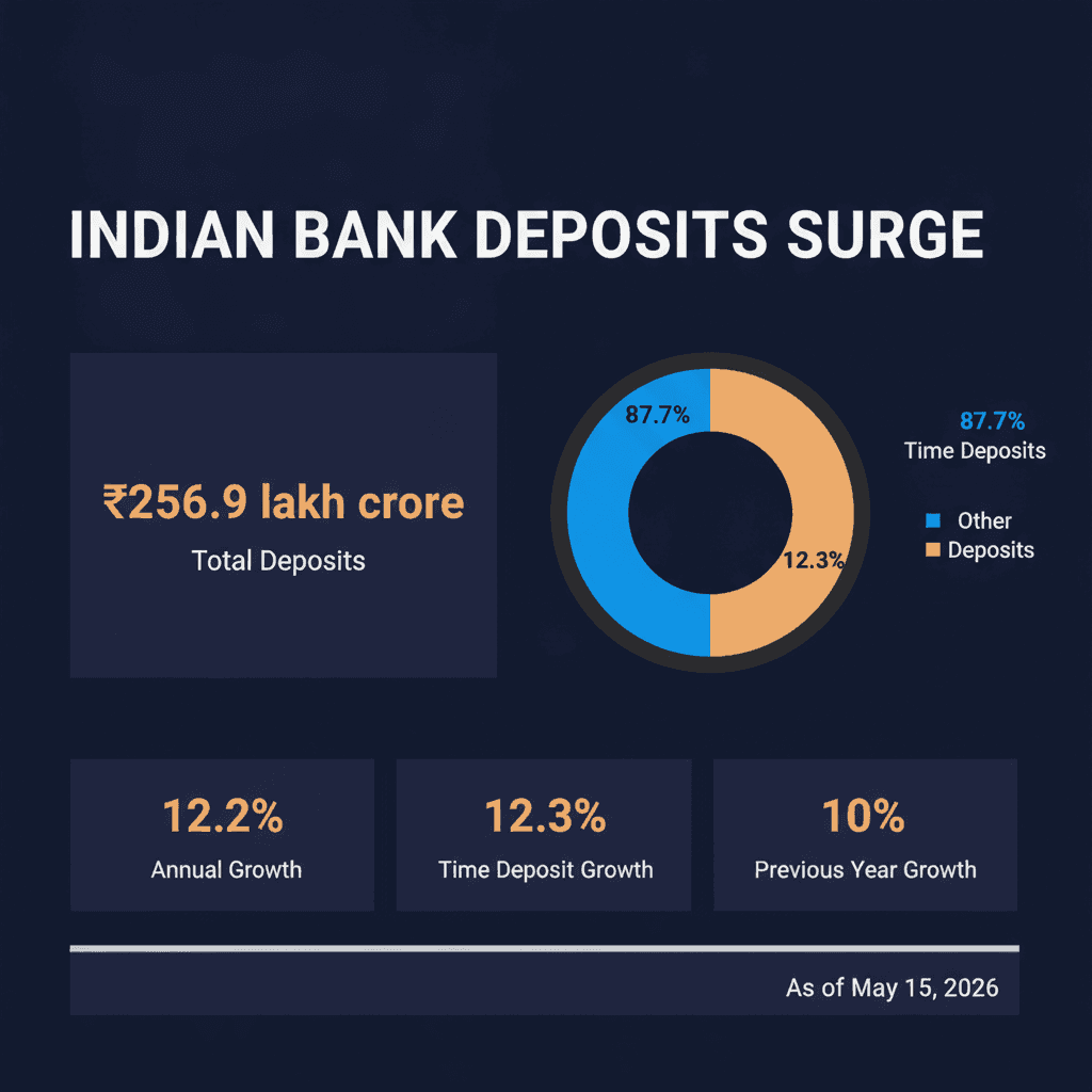 Indian Banks See Deposit Surge as Market Returns Mute