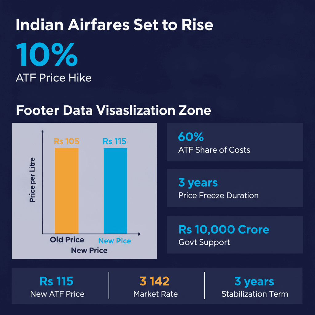 Indian Airfares to Rise 10% After Jet Fuel Price Hike