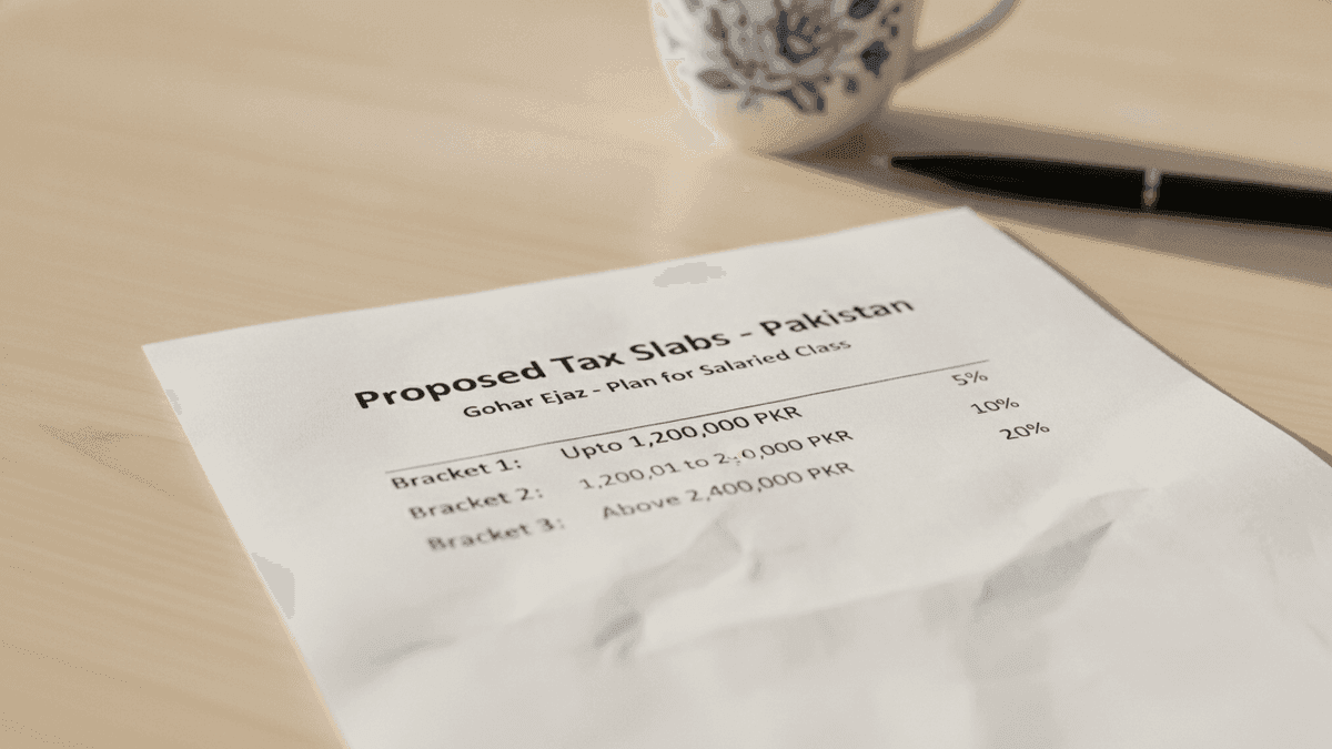 Pakistan’s Flat Tax Proposal for Salaried Class by Gohar Ejaz
