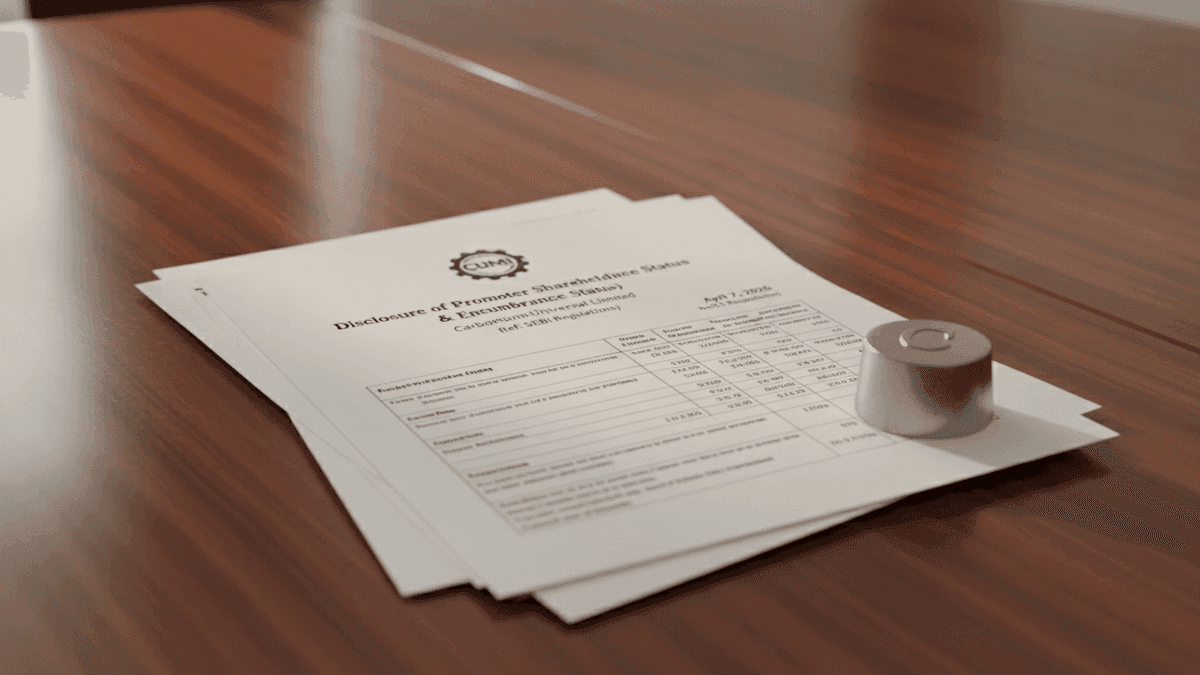 Carborundum Universal Promoters: No FY26 Share Encumbrances