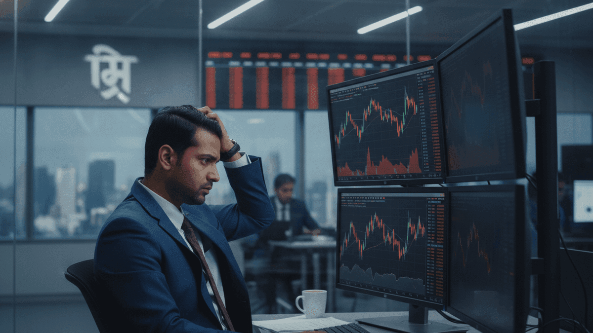 Indian Markets Dip: Sensex, Nifty Fall Amid IT Sell-off & Liquidity Fears