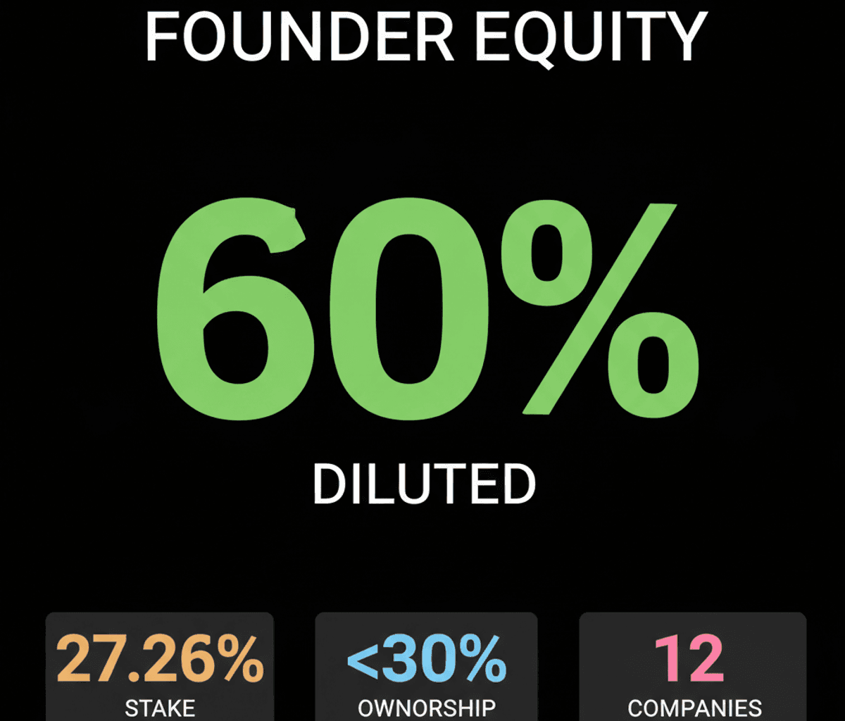 Indian Startup Founders See Equity Shrink Drastically by Series B