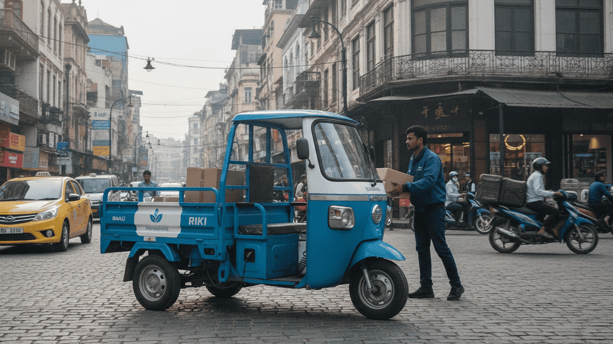 Delhivery Teams with Bajaj Auto on eCarts, Shares Climb