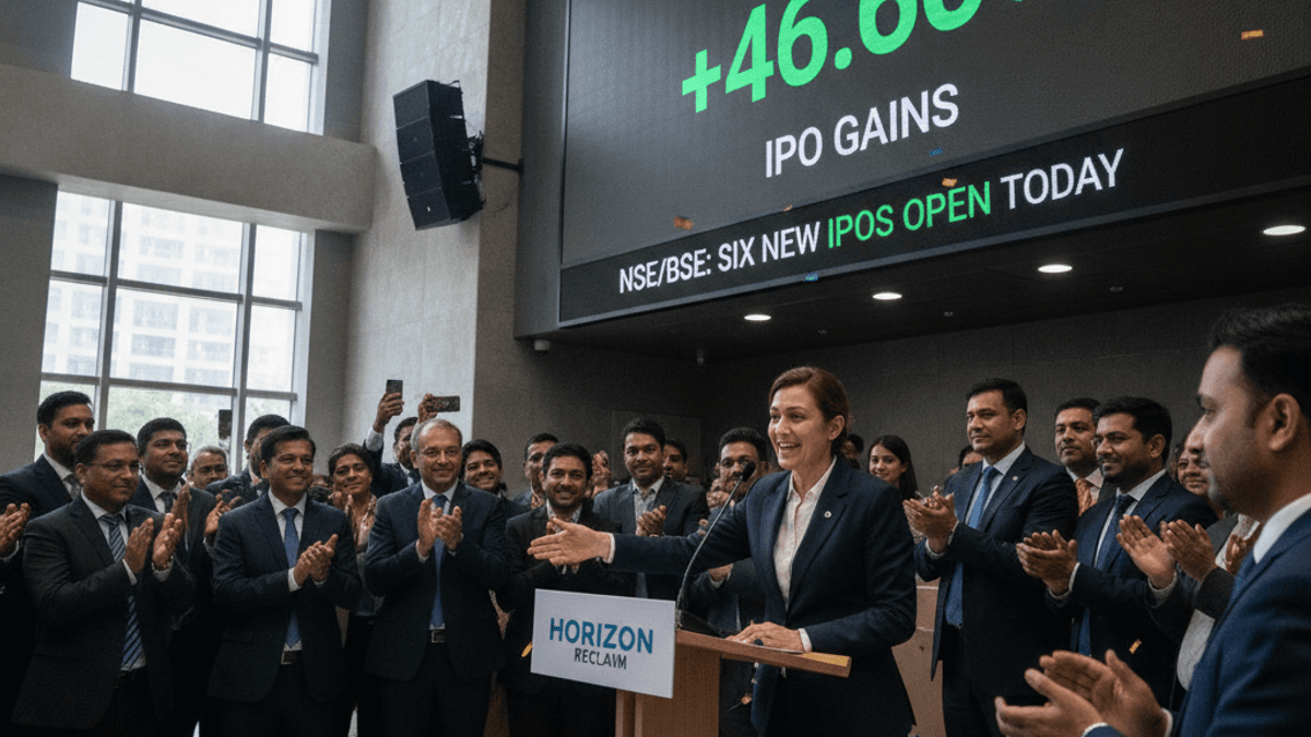 IPO Update: Horizon Reclaim Gains +46.60% on Listing; Six IPOs Open Today on NSE/BSE | 29 Jun 2026, 10:00 AM IST