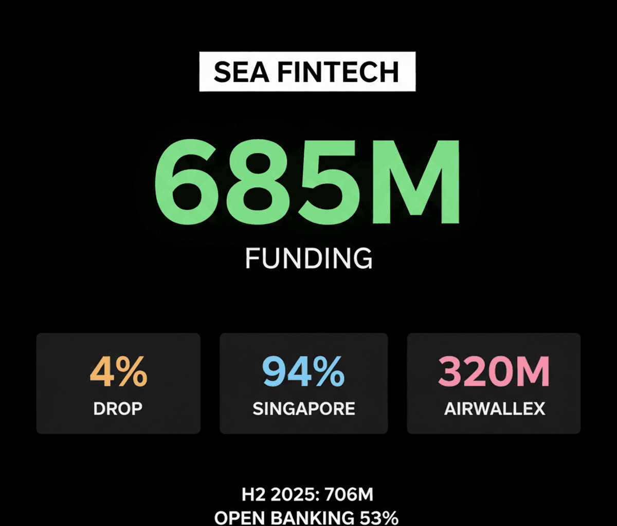 SEA Fintech Funding Dips, Airwallex & Singapore Shine