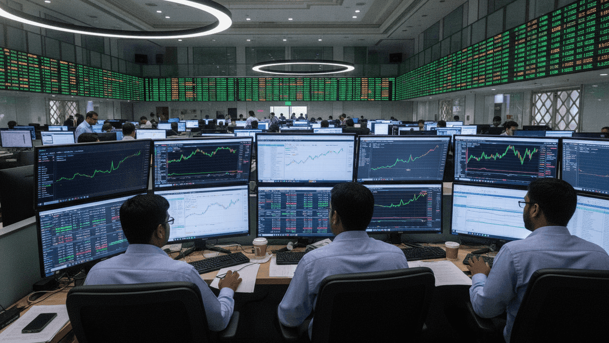 FIIs Invest ₹1,355 Cr in Indian Equities, Markets Stabilize
