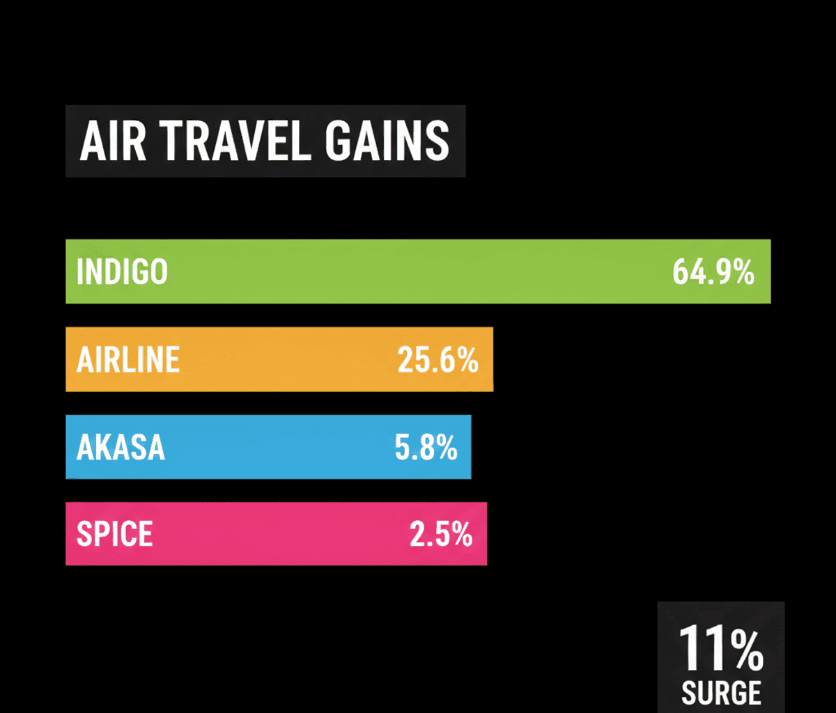 Indian Air Travel Soars 11% in May; Air India Group Gains Market Share