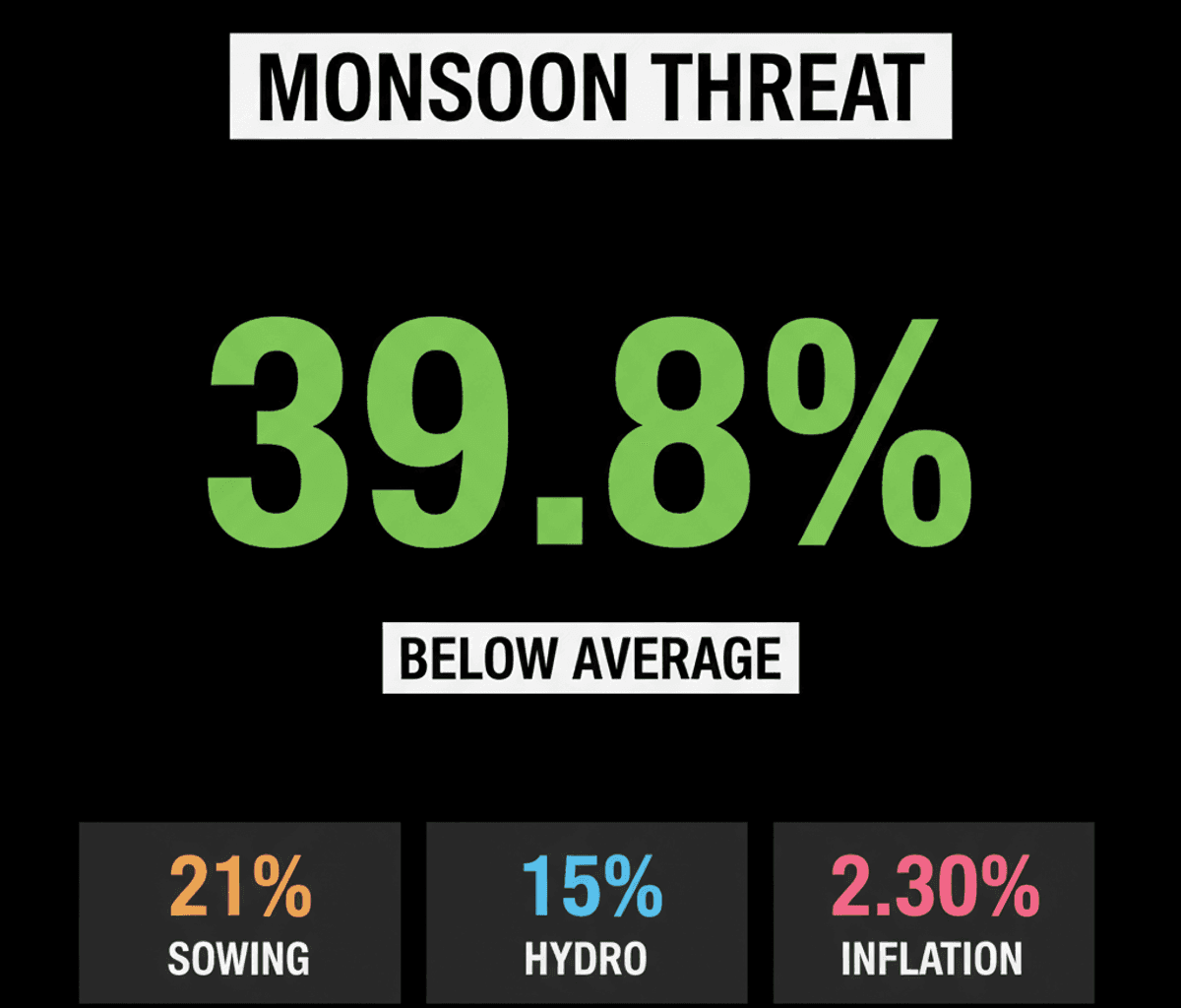 India’s Rural Economy at Risk: Weak Monsoon Threatens Farm Incomes