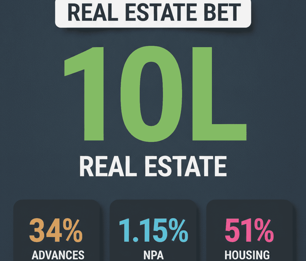 HDFC Bank’s ₹10 Lakh Crore Real Estate Exposure: Risks & Analysis