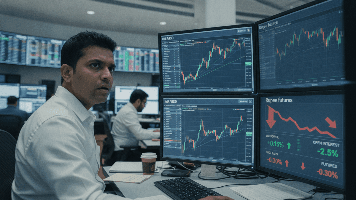 Rupee Futures Dip: Open Interest Falls 1.53% Amidst Market Shifts