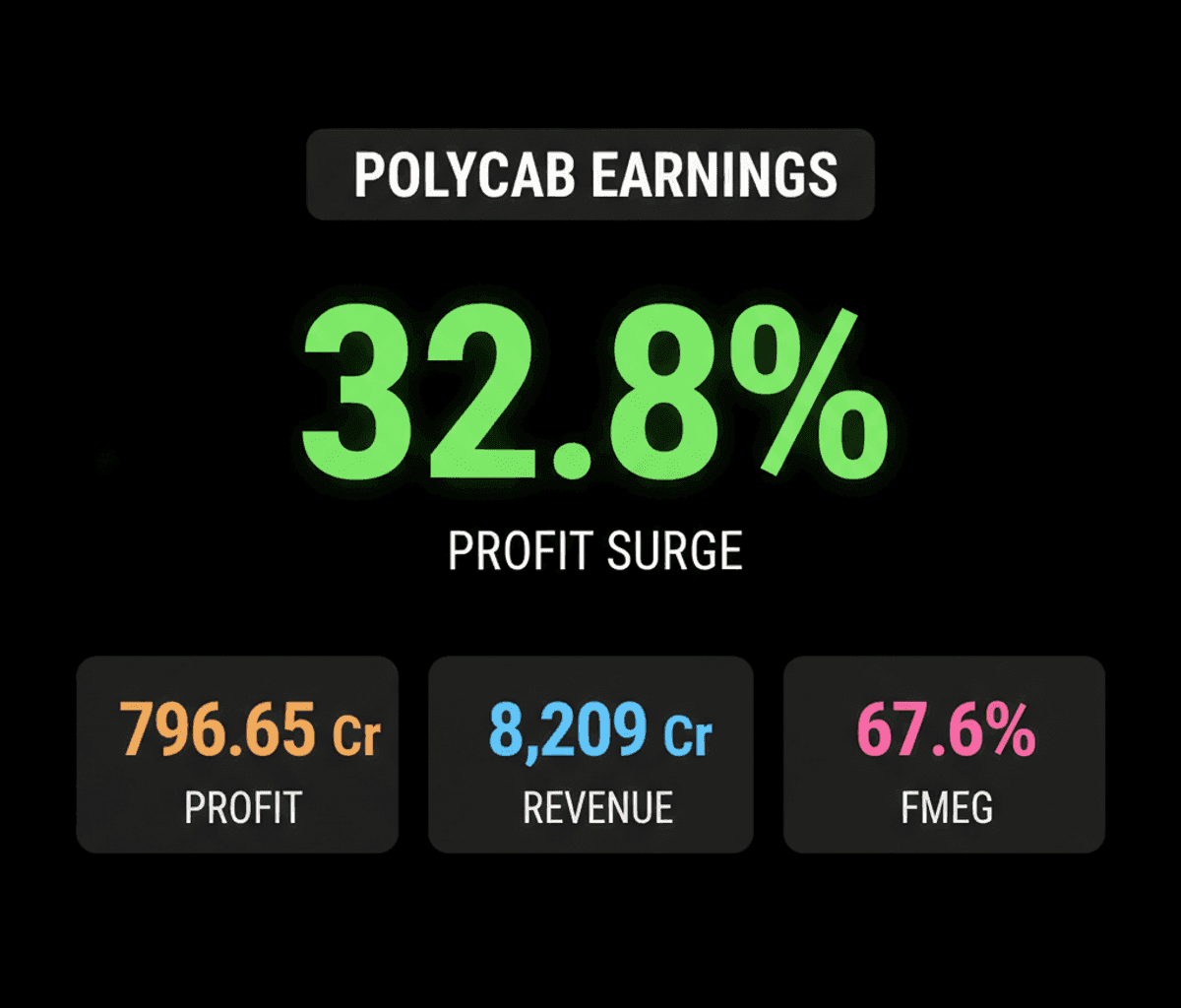 Polycab India Stock Dips 5% Despite Record Q1 Earnings