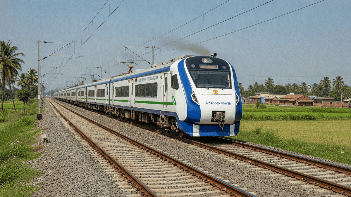 India Launches First Hydrogen Train, Boosting Green Transport