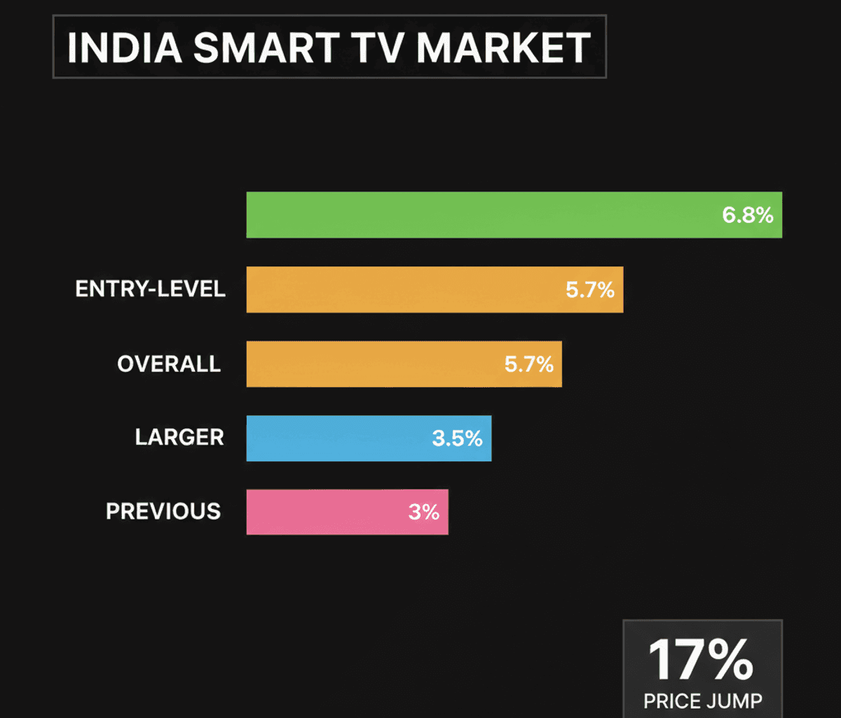 India Smart TV Market Slumps Amidst Price Hikes