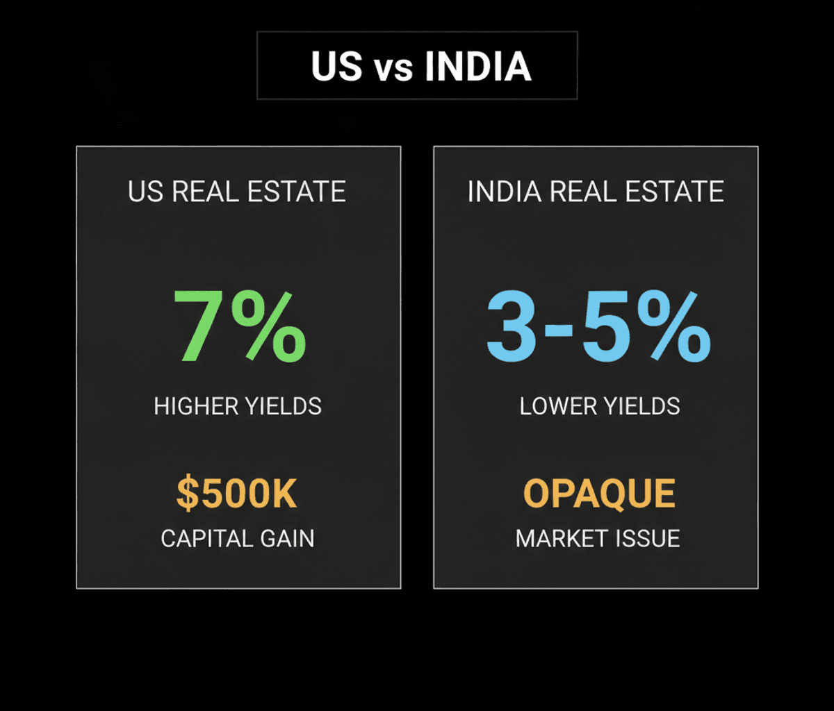 US vs. India Real Estate: NRI Investment Advantages