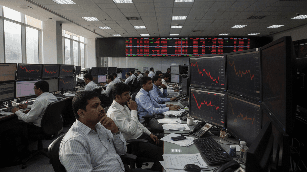 Indian Market Plunges: Banking Woes, Global Fears, Oil Surge