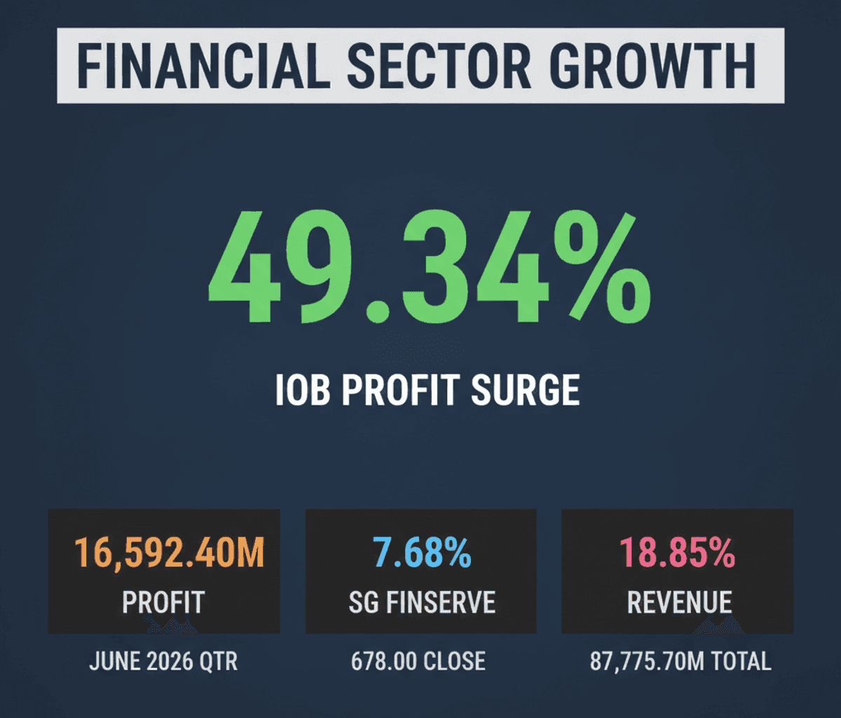 SG Finserve Digital Lending & IOB’s Q1 Profit Surge