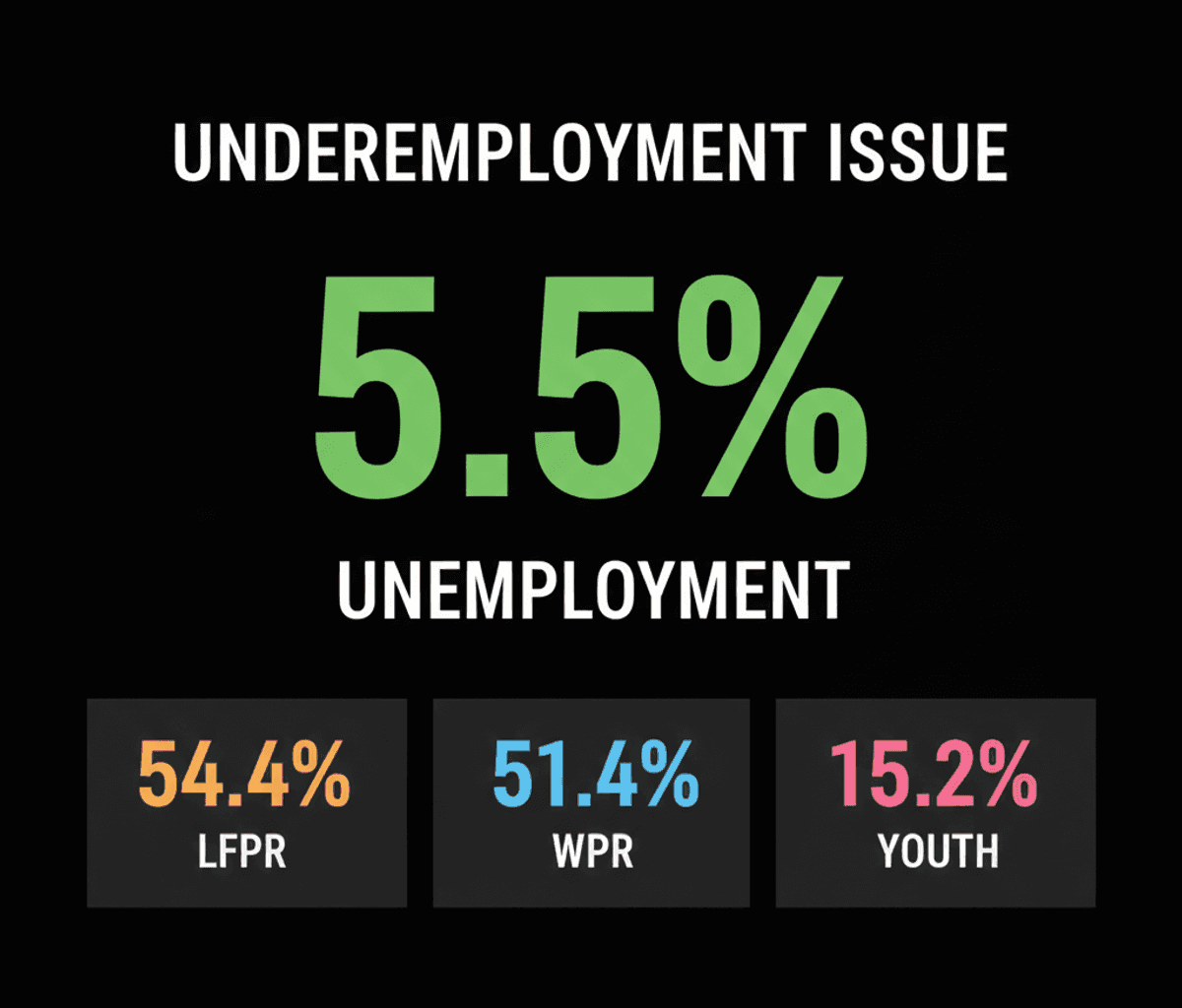 India’s Unemployment Rate: 5.5% Hides Underemployment Crisis