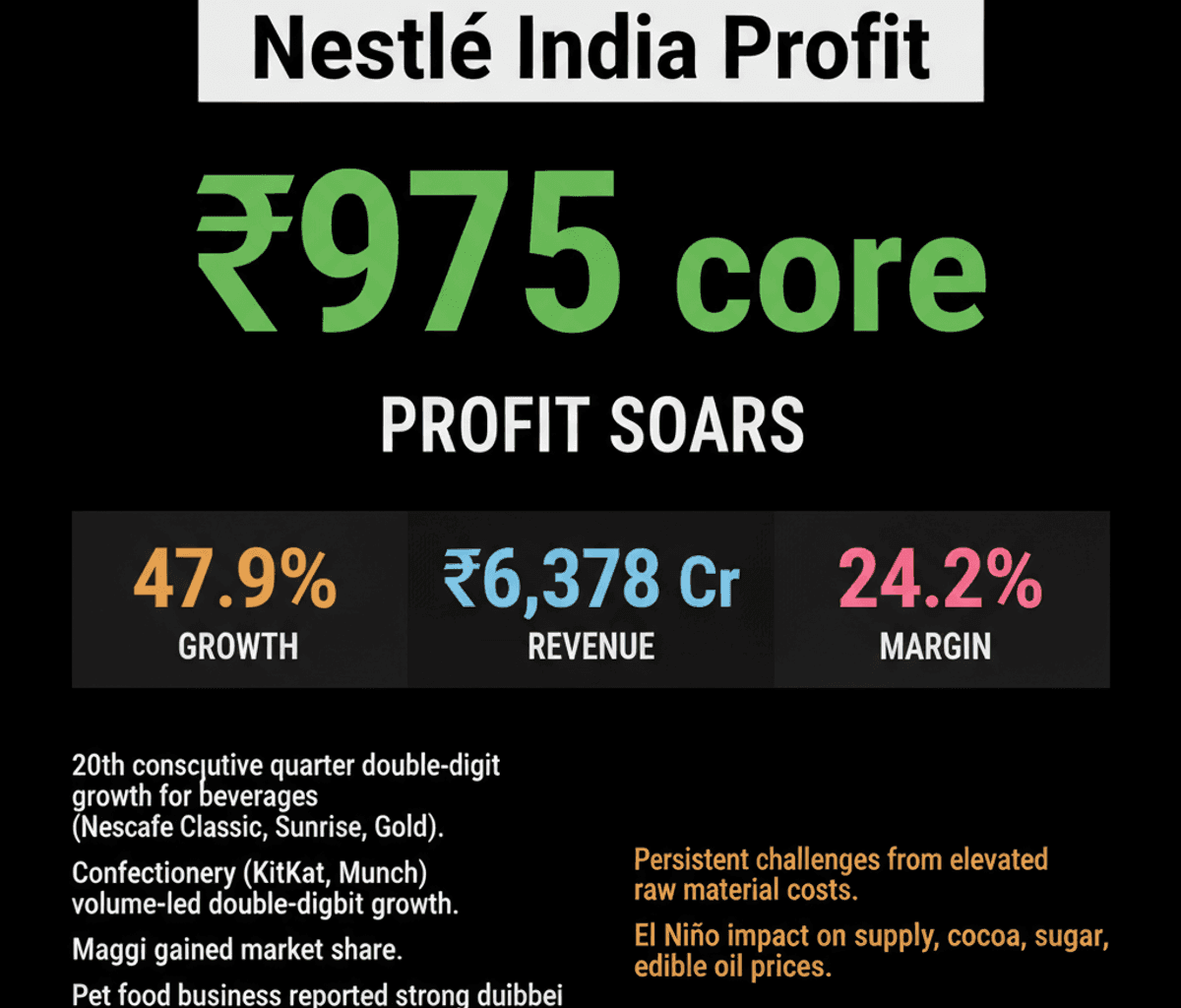 Nestlé India Q1 FY27 Profit Jumps 47.9% Amidst Cost Pressures