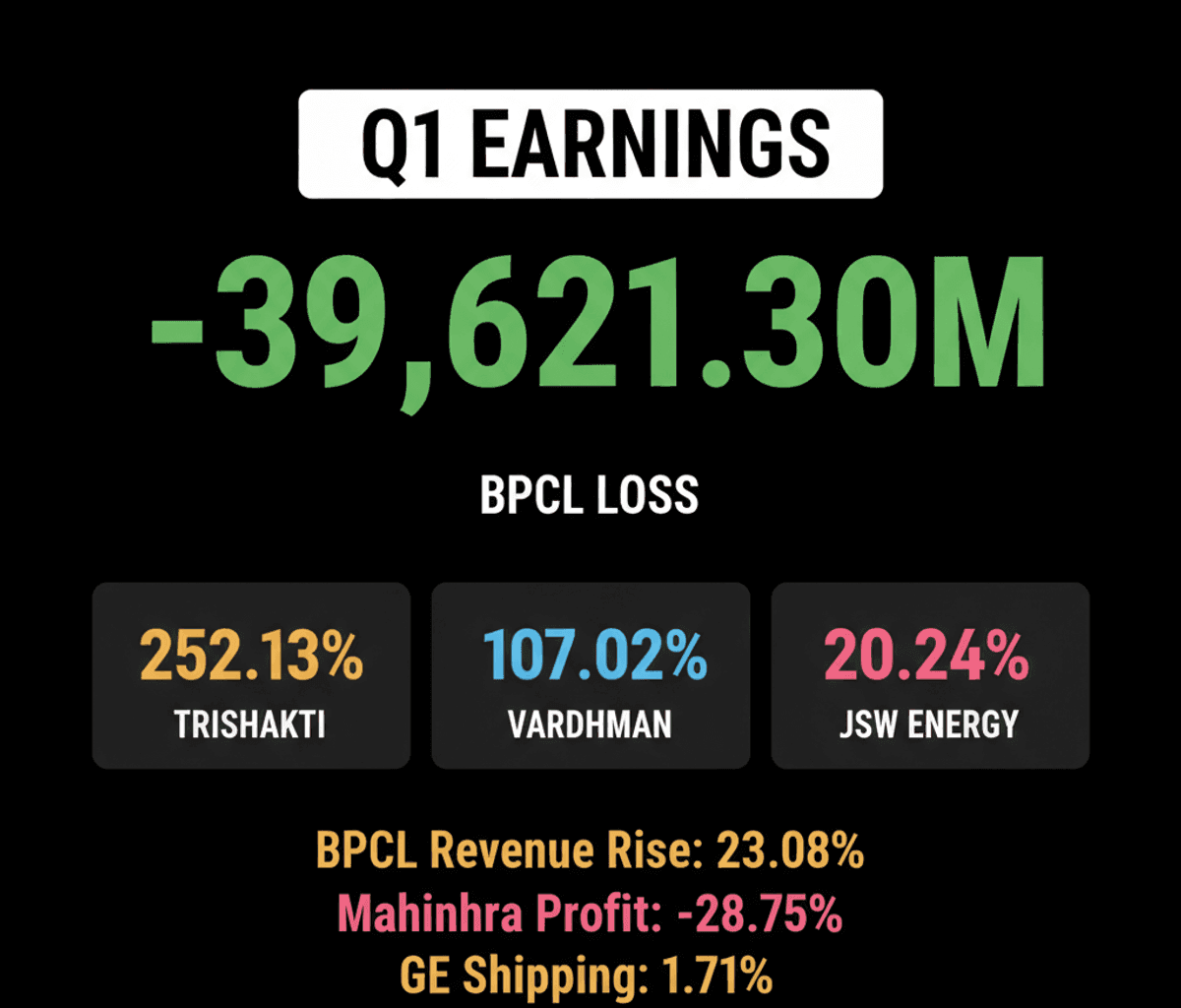 Q1 Earnings: BPCL Loss vs. Trishakti Profit Surge