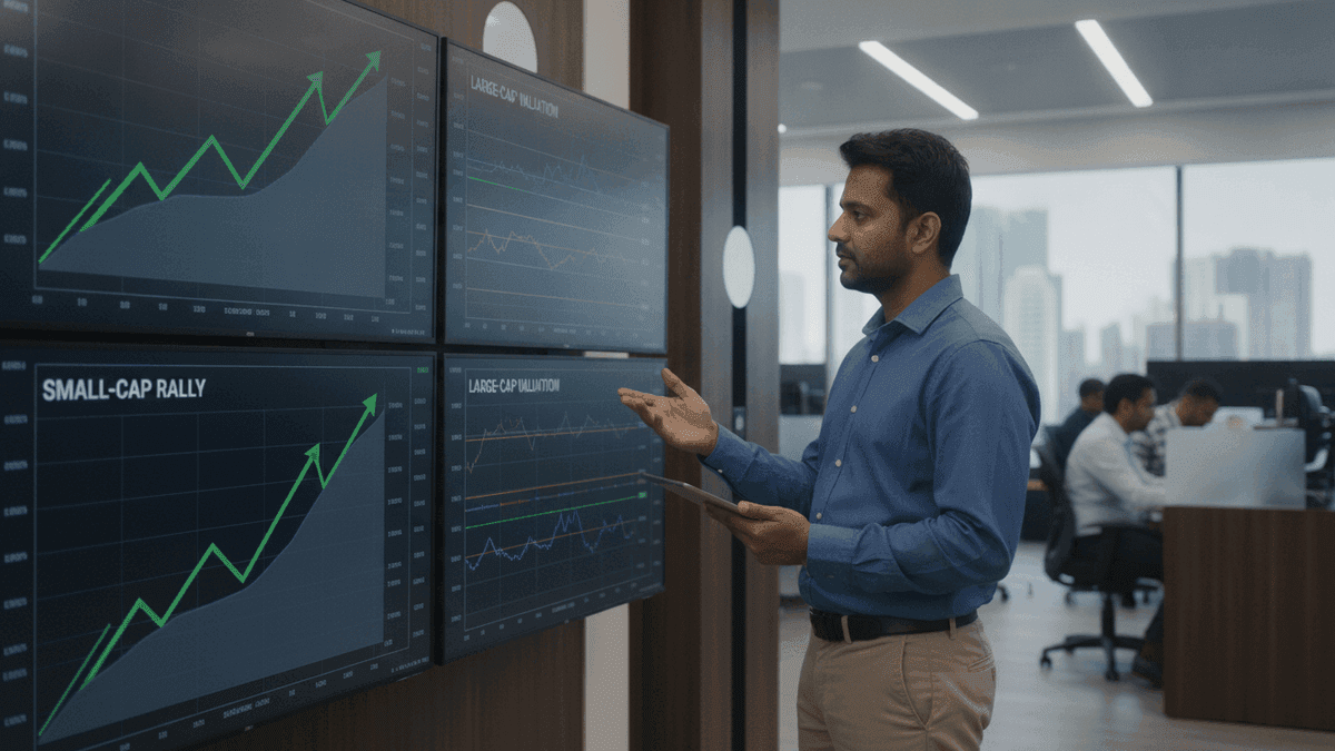 Indian Stocks: Small-Caps Soar, Large-Caps Stall