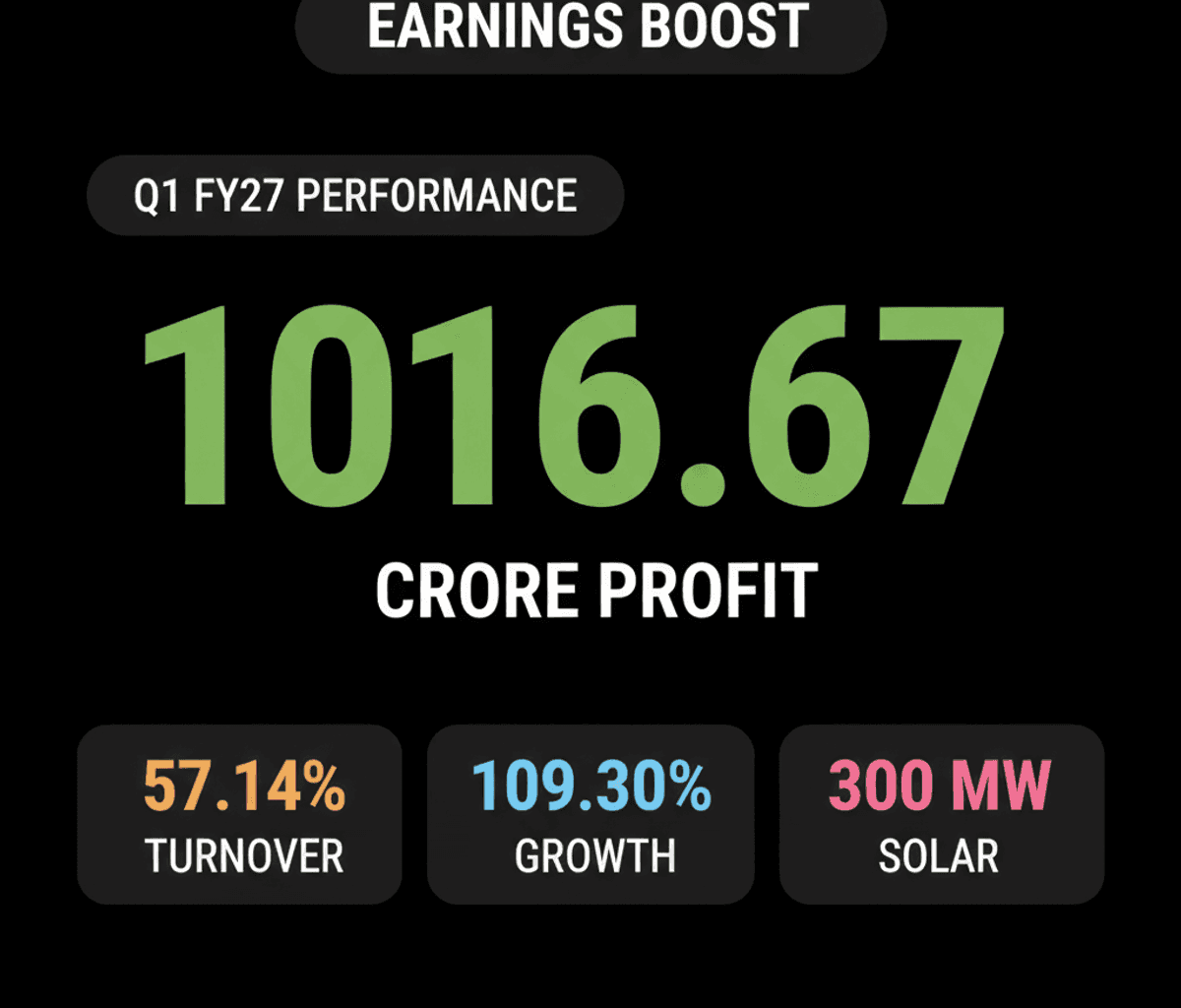 Indian Firms Shine in Q1 FY27 Earnings; Green Energy Boost