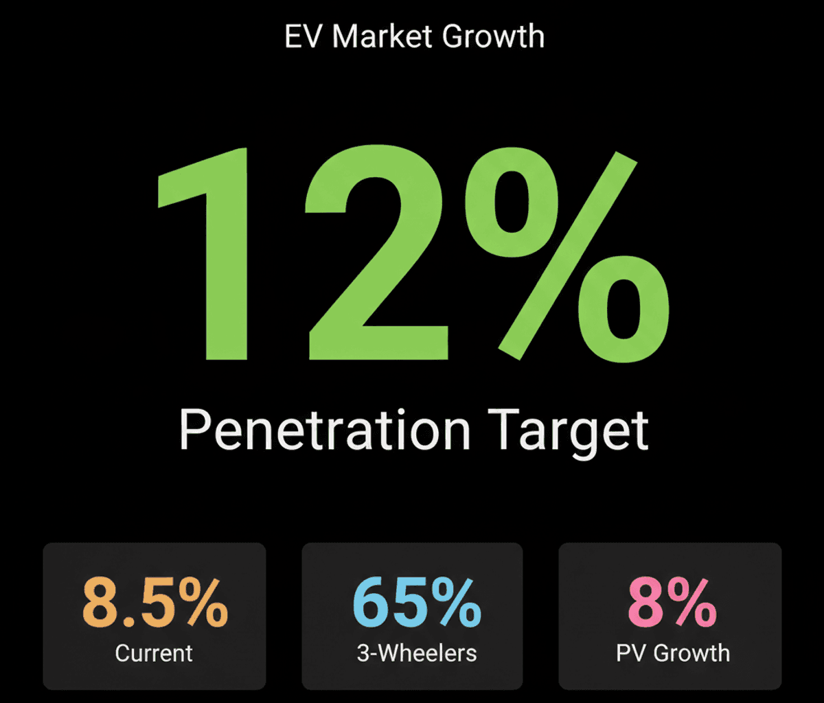 India EV Market: 12% Penetration by FY27