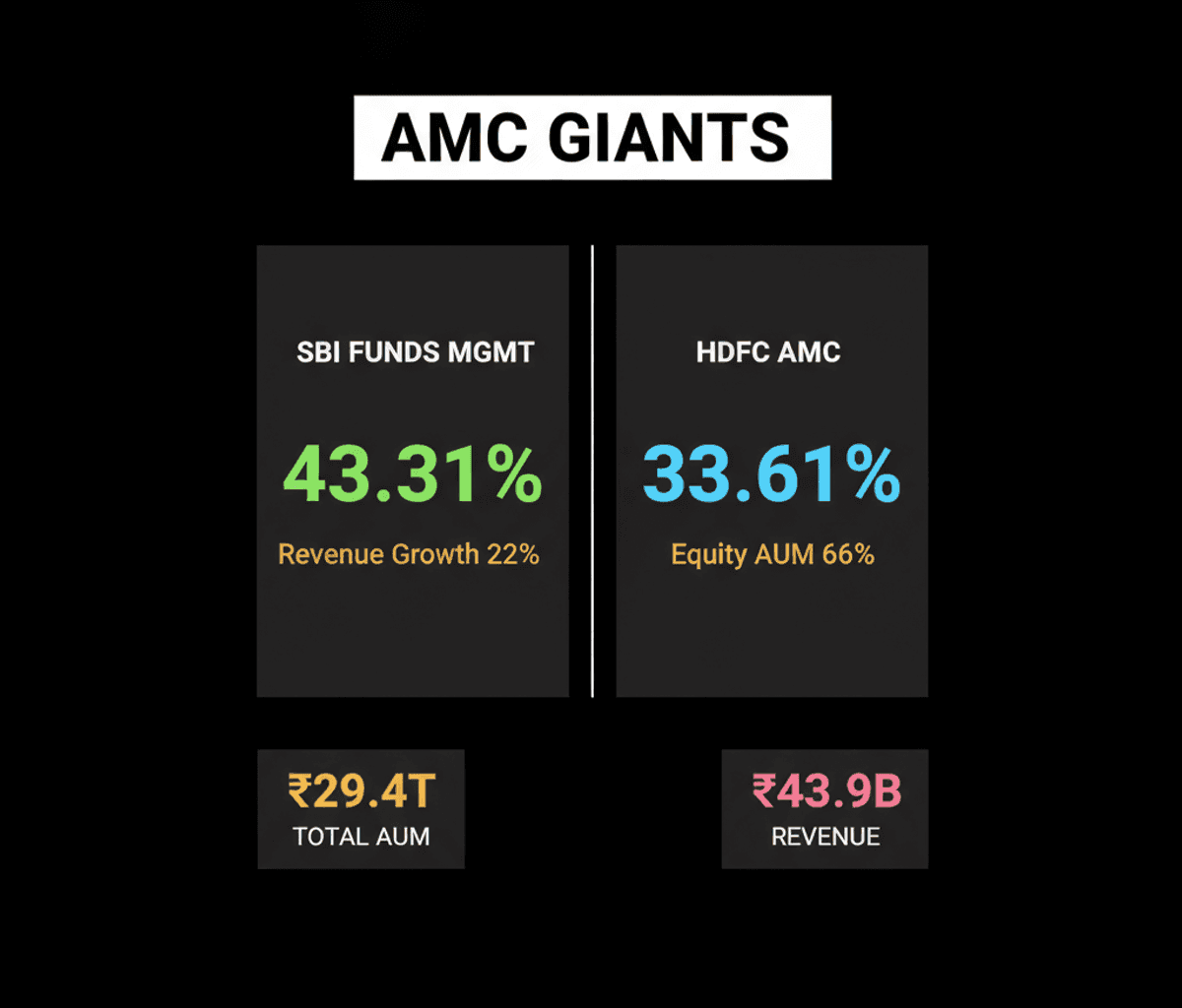 SBI Funds Management vs HDFC AMC: India’s AMC Giants Compared