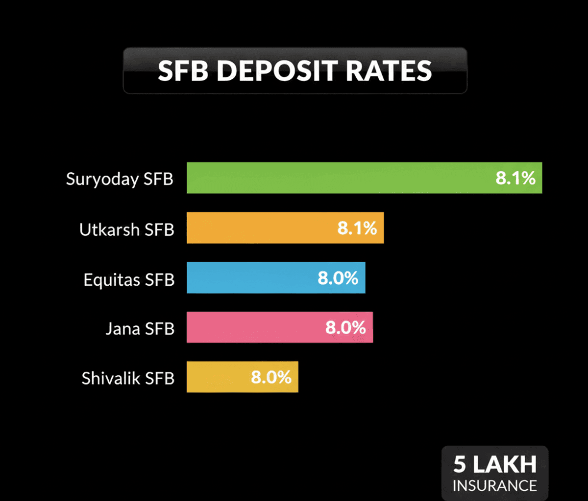 SFBs Offer Up to 8.1% FD Rates, Beat Traditional Banks