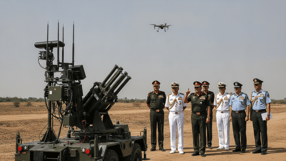 India’s Bhargavastra Counter-Drone System Unveiled