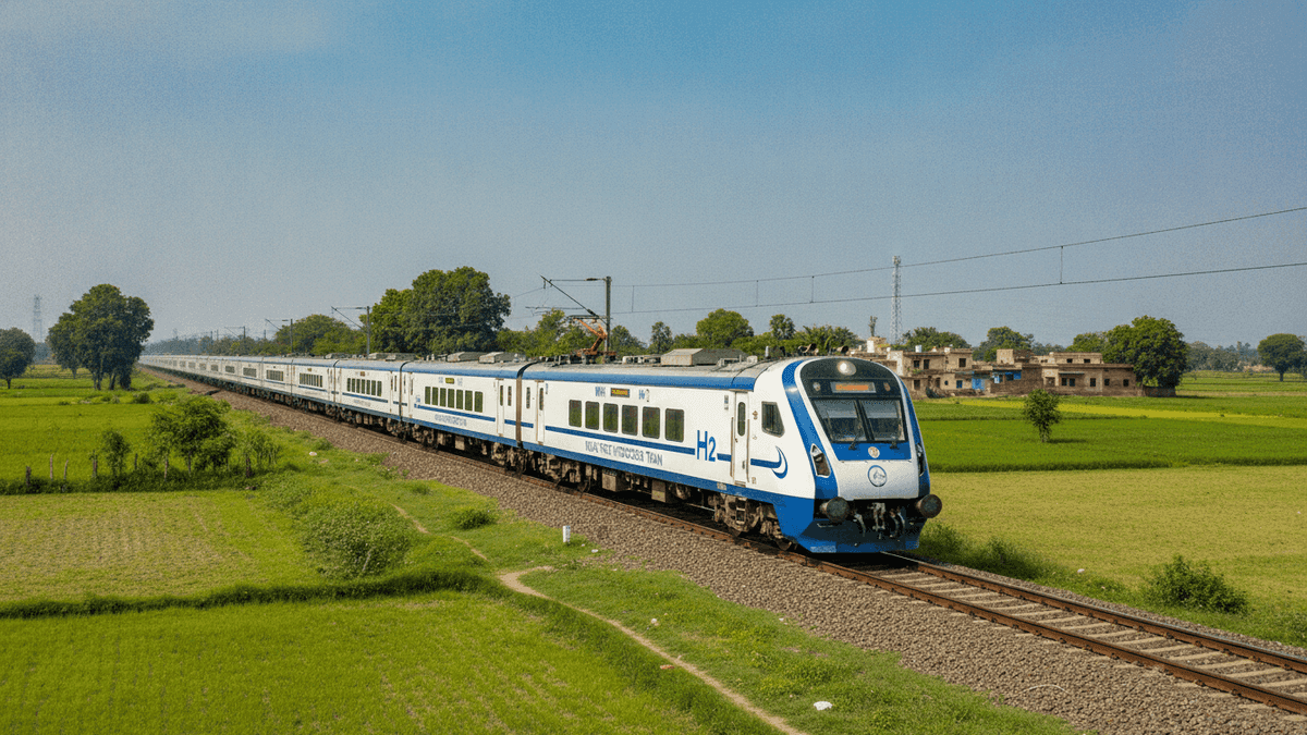 Indian Railways Hydrogen Train Hits 1,200 Km Milestone