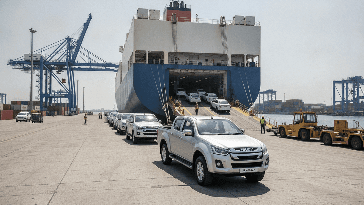 Isuzu India Seals 5-Year Port Deal for West Asia Exports