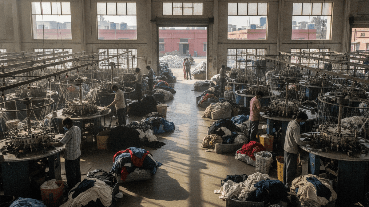 Tiruppur Knitwear Exports: Housing Push for 20% Labor Shortage