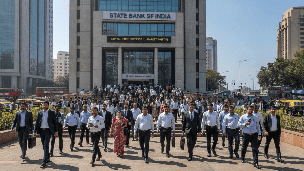 Indian Stocks Rise: SBI Capital Raise, Key Corporate Moves