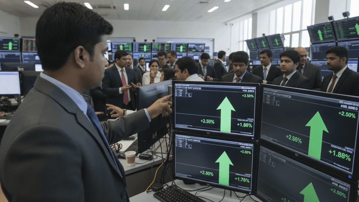 Indian Stocks Set for Positive Open: FII Inflows Boost Market