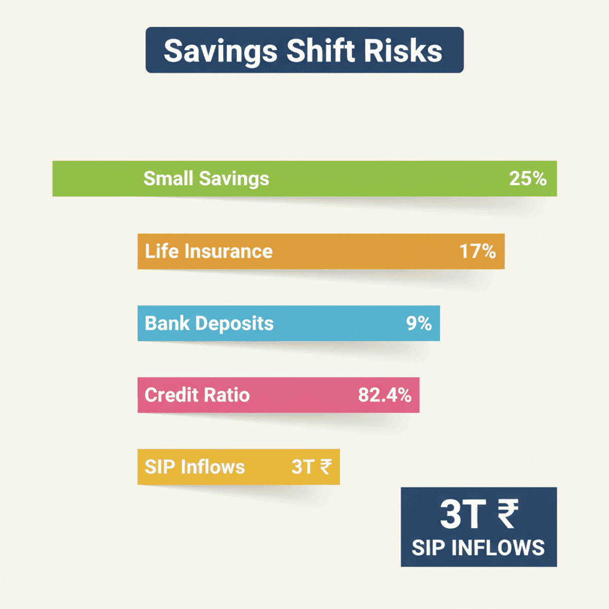 Indian Savings Shift to Equities: Rising Credit Risks