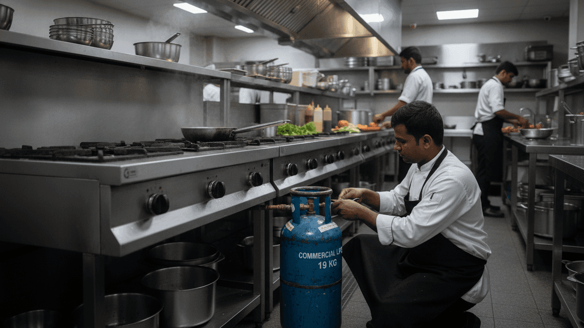 Commercial LPG Cylinder Prices Slashed by ₹200+ in Delhi, Kolkata