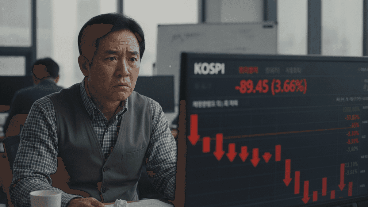 Kospi Plummets 22% in July: Worst Drop Since 2008