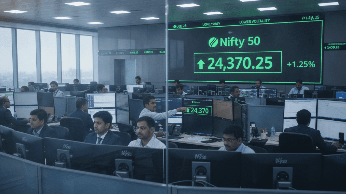 Nifty 50 Surges Above 200-Day EMA, Targets 24,600