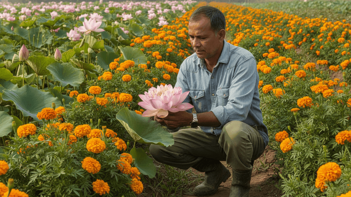 Ex-L&T Employee’s Happy Dukan Blooms: ₹65 Lakh Floriculture Success