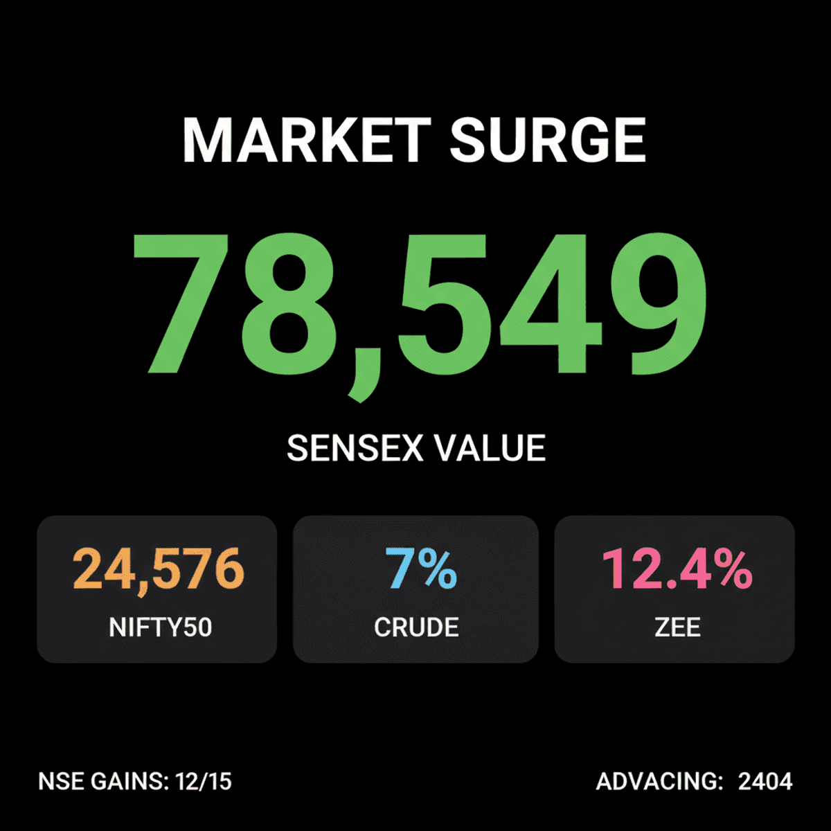 Indian Stocks Rally on Falling Crude Oil Prices
