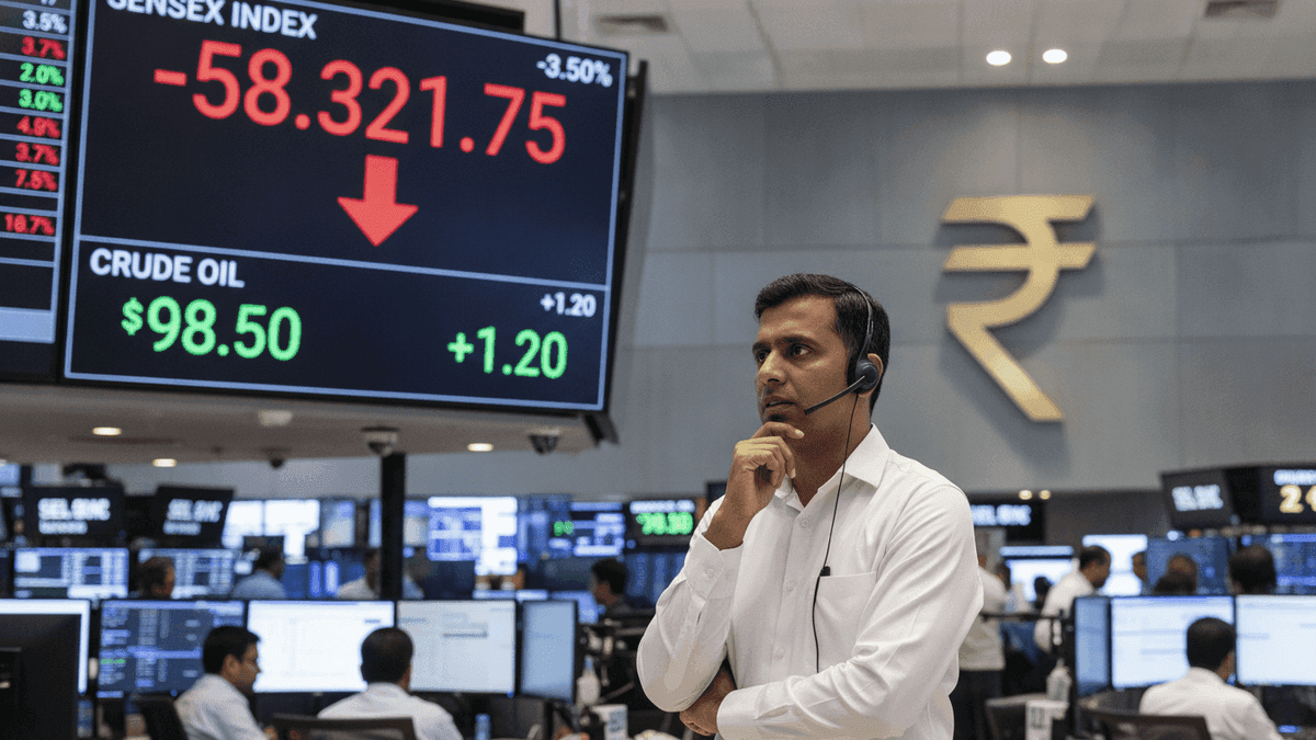 Indian Stocks Set for Gap-Down Open on Crude Surge