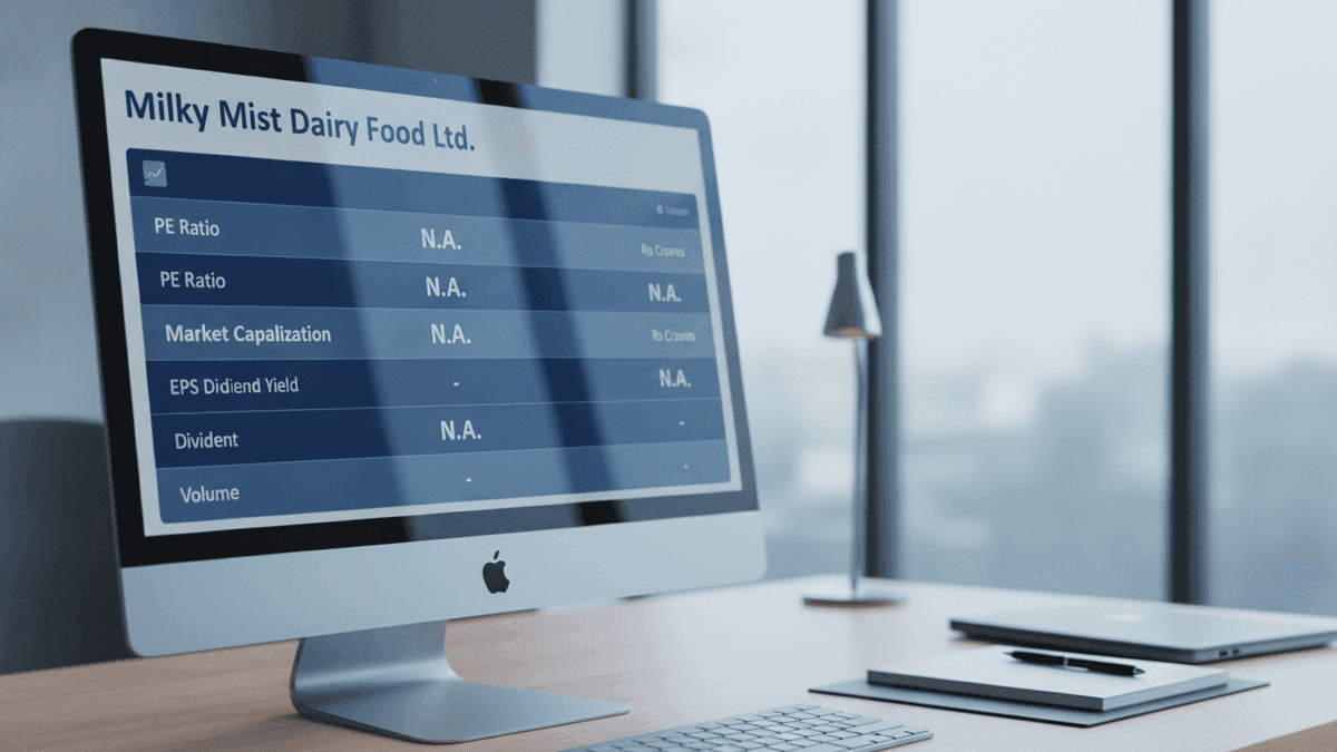 Milky Mist Dairy Food: Untraded on NSE/BSE, Financials Unavailable