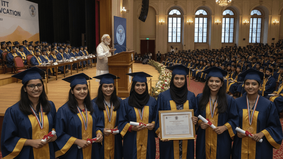 PM Modi: More Women Medals at IIT Delhi Tech Convocation