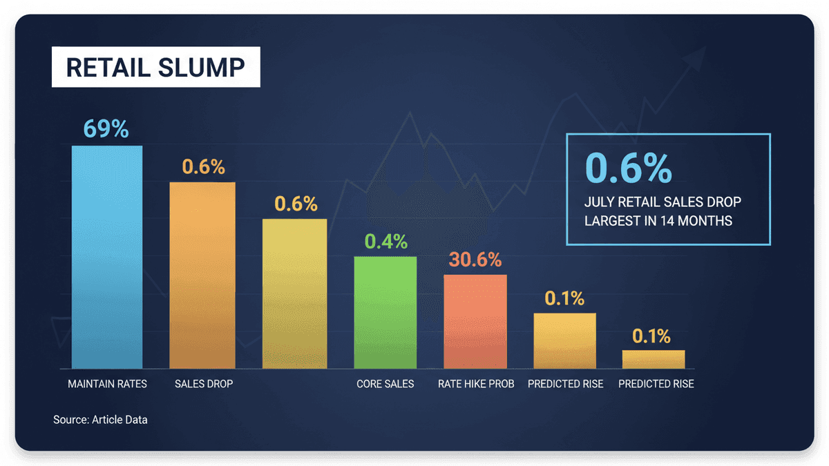 US Retail Sales Fall: Fed Rate Hike Doubts Grow