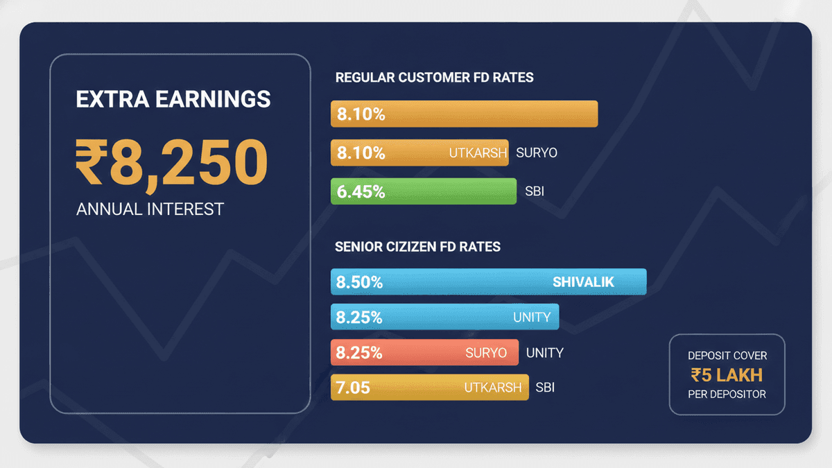 SBI vs Small Finance Banks: Higher FD Rates
