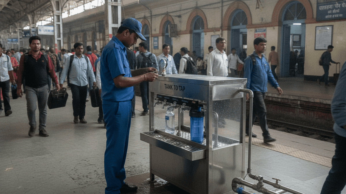 CAG: E. coli in Railway Water, 90% Stations Lack Amenities