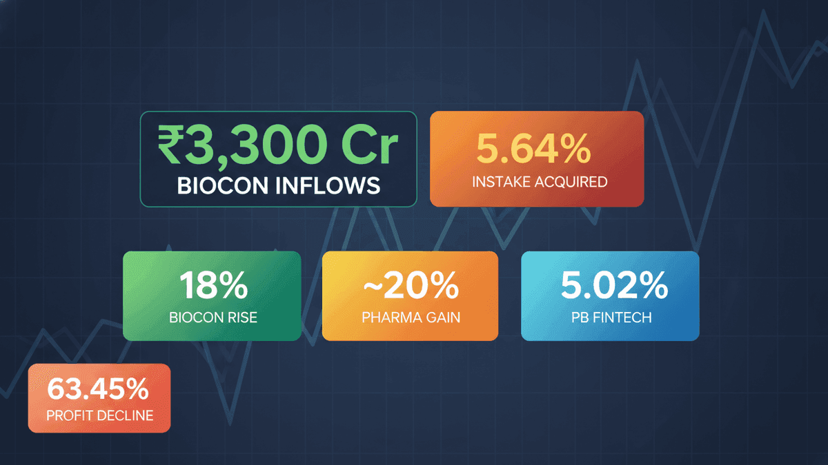 Mutual Funds Buy Biocon, PB Fintech: July Inflows