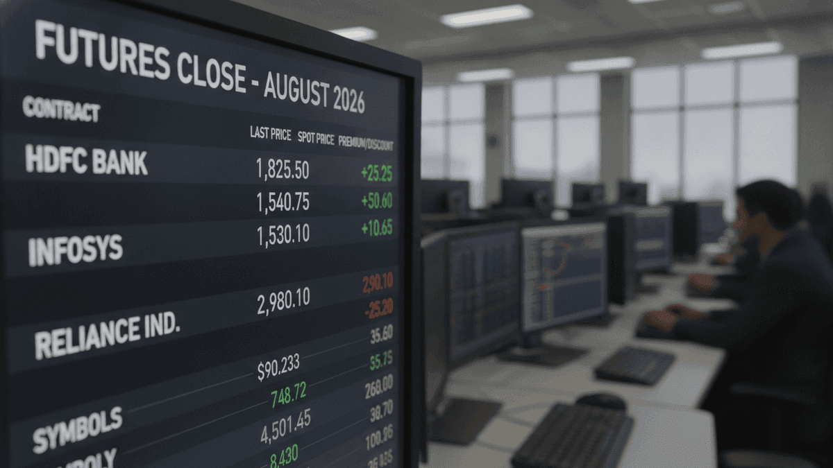 Nifty August Futures Trade at 61.60 Point Premium