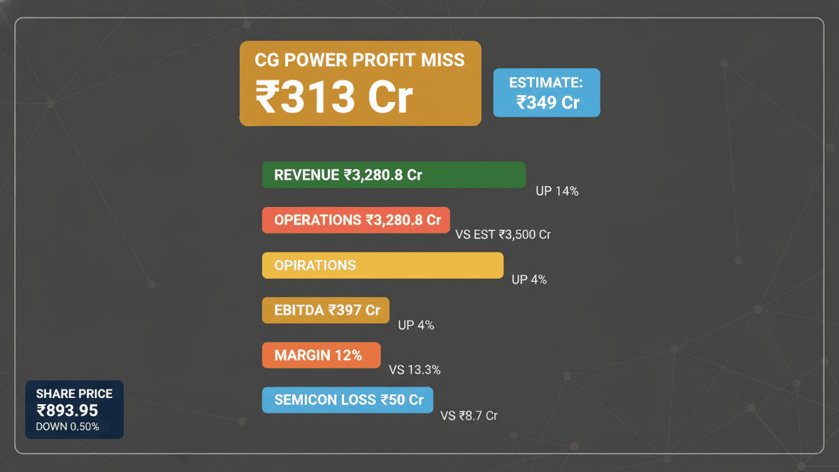 CG Power Hit by Cyber Event, Q1 Profit Misses; Shares Dip