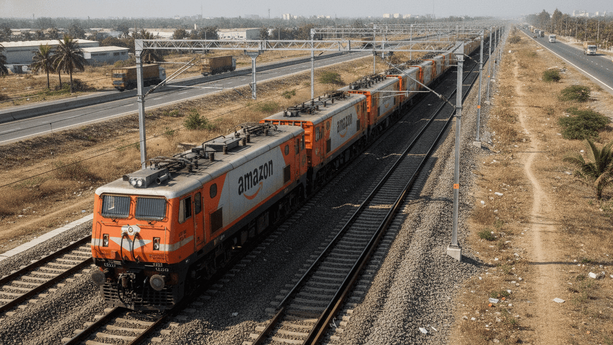 Amazon India Leverages Dedicated Freight Corridor for E-commerce Logistics